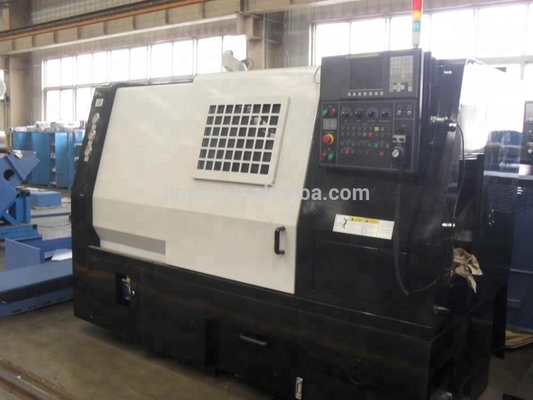Twin Spindle FANUC Slant Bed CNC Lathe AK-25 с 12 станциями инструментального поста