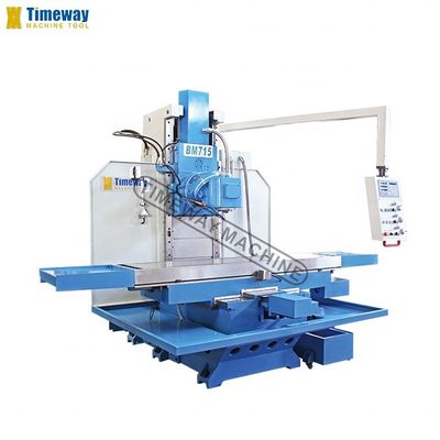 3-осевая БМ715 ПЛК Управление Тип постели Вертикальная универсальная фрезерная машина для промышленности