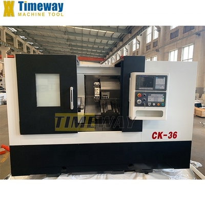 Одностворчатый 12 станций инструментального столба Слатная кровать CNC-вертотехника CK-36 для изготовления конечных деталей