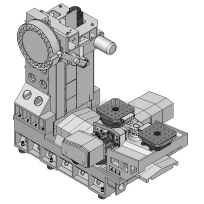 CNC горизонтальный станковой центр с обменным столом станковой центр 7.5/11kw