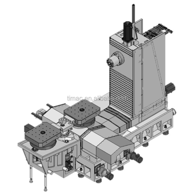 CNC горизонтальный станковой центр с обменным столом станковой центр 7.5/11kw