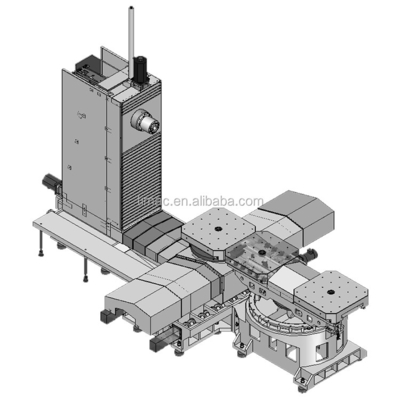 CNC горизонтальный станковой центр с обменным столом станковой центр 7.5/11kw