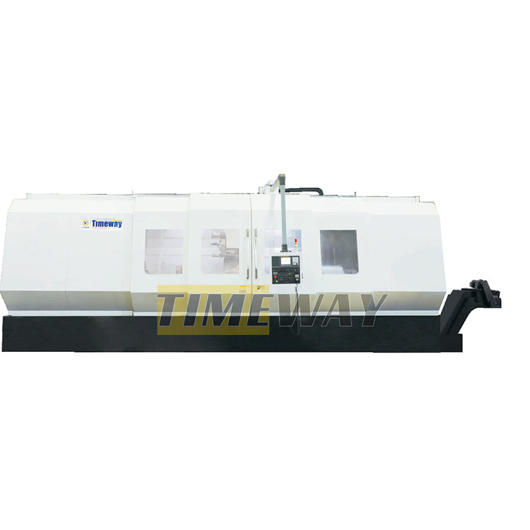 Автоматическая высокоточная металлическая наклонная кровать CNC-вертовая машина с двумя осинами и двумя шпинделями